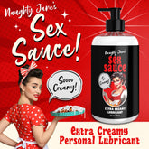 Naughty Jane's Sex Sauce Extra Creamy Lubricant 16oz